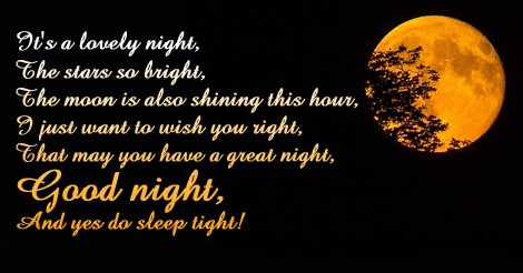 Good Night Messages for friends and family - Goodnight Message