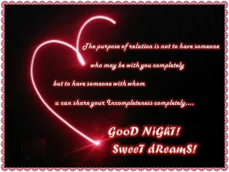 Good night love messages